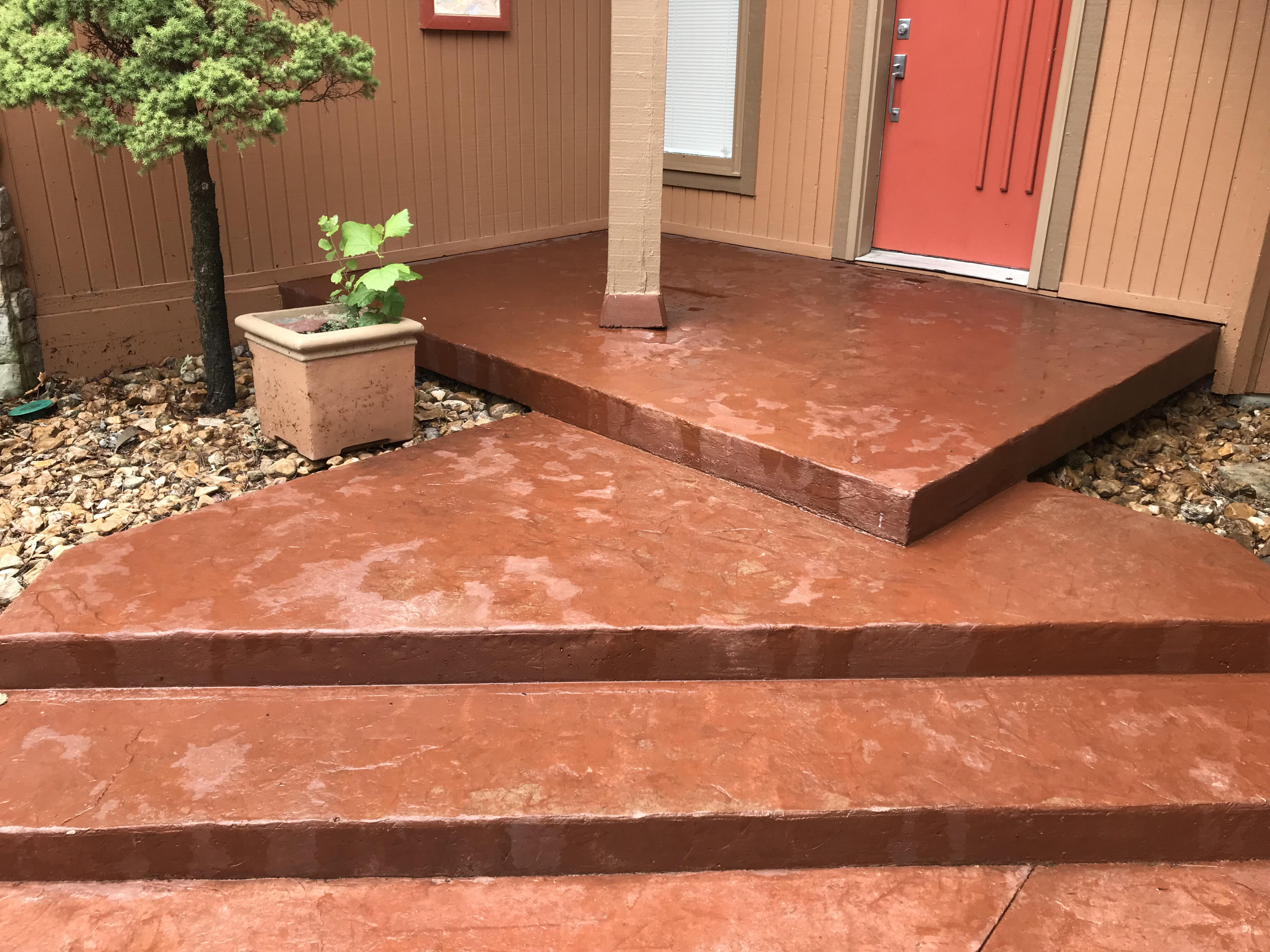 Rocksolid decorative deals concrete coating